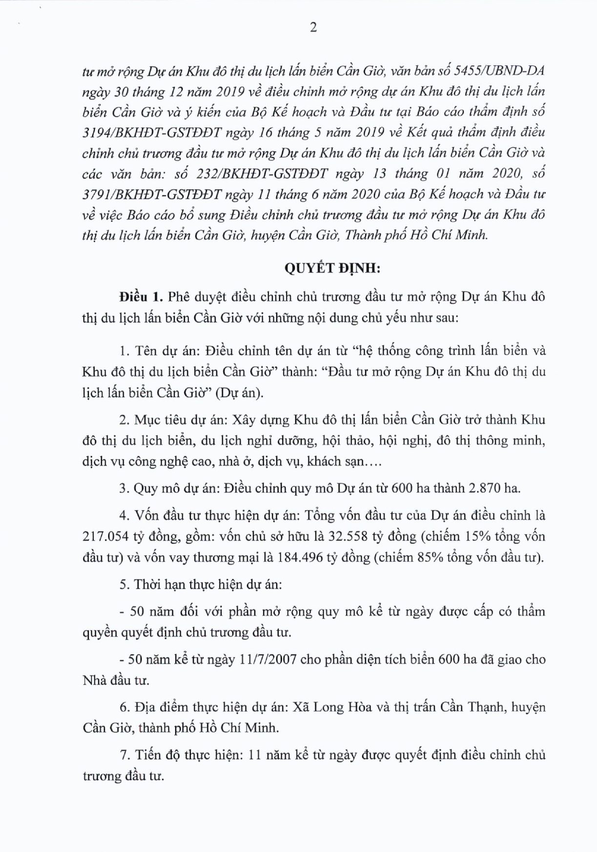 Pháp lý_QĐ chủ trương đầu tư mở rộng dự án Vinhomes Green Paradise (2)