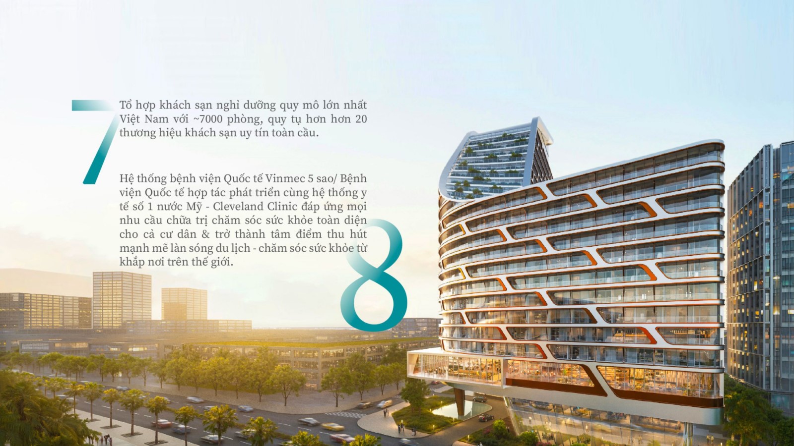 Tổ hợp khách sạn nghỉ dưỡng - Hệ thống bệnh viện Quốc tế Vinmec 5 sao