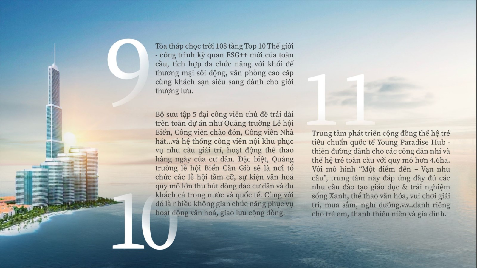 Toà tháp chọc trời 108 tầng - Bộ sưu tập 5 đại công viên chủ đề - Trung tâm phát triển cộng đồng thế hệ trẻ