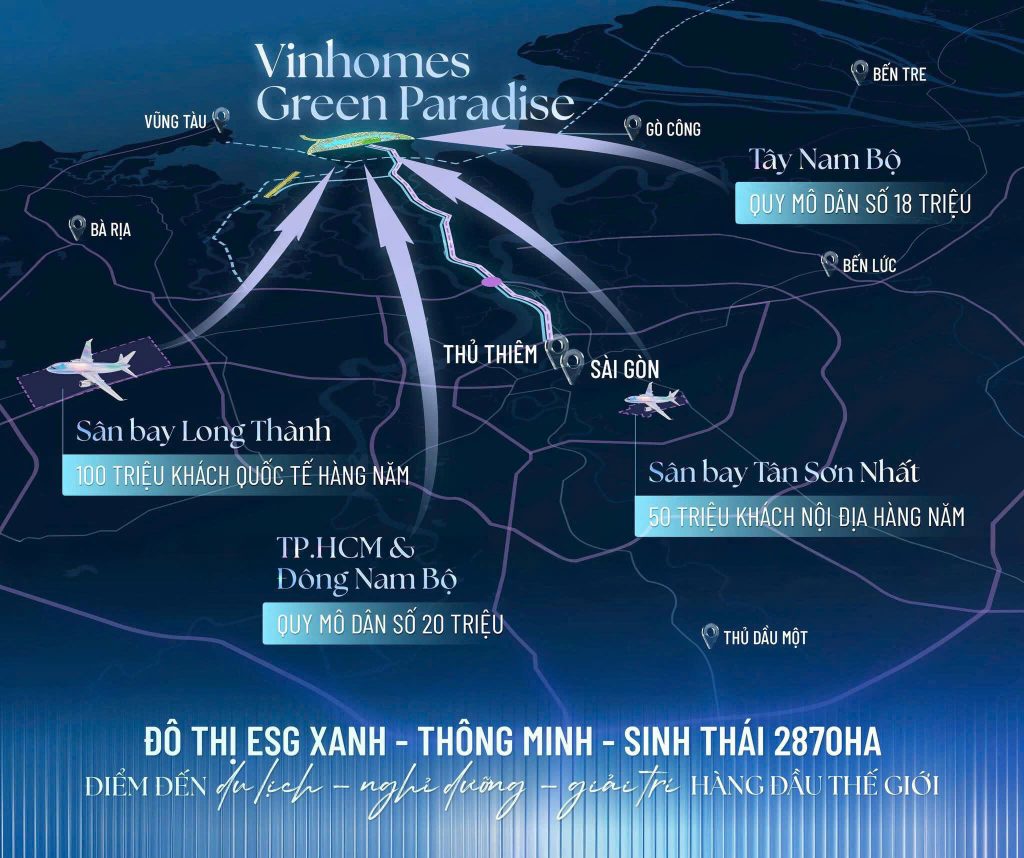 Vị trí Vinhomes Cần Giờ TPHCM